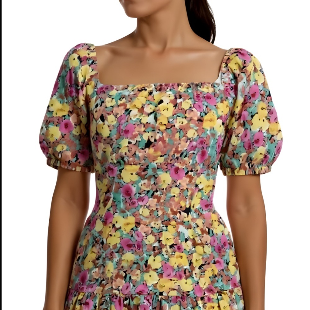 LUSH Floral Puff Sleeve Dress